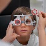 Child receiving an eye exam, highlighting tips from Dr. Ramesh Murthy